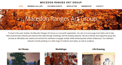 Desktop Screenshot of macedonrangesartgroup.com